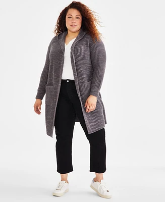 Style & Co Plus Hooded Cardigan