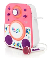 Singing Machine, Mood, Led Glowing Bluetooth Sing-Along Speaker with Wired Youth Microphone Doubles as a Night Light