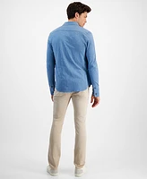 Sun + Stone Men's Regular-Fit Button-Down Knit Shirt, Created for Macy's