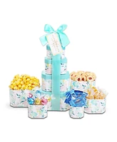 Alder Creek Gift Baskets Sweet Floral 5 High Treats Gift Tower