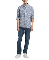 Tommy Hilfiger Men's Gingham Long Sleeve Button-Down Oxford Shirt