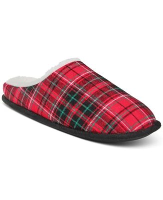 Club Room Men's Plaid Slippers, Created for Macy's