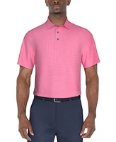 Pga Tour Men's Short-Sleeve Mini-Check Performance Polo Shirt