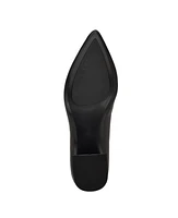 Calvin Klein Women's Lenott Pointy Toe Dress Block Heel Pumps