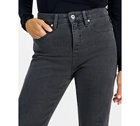 Style & Co Petite High-Rise Natural Straight-Leg Jeans, Short, Created for Macy's