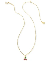 Kendra Scott 14k Gold-Plated Mixed Stone Cherry 19" Adjustable Pendant Necklace