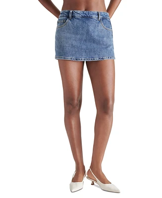 Steve Madden Women's Priya Denim Mini Skort