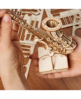 Diy 3D Wood Puzzle - Saxophone - 136pcs