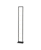 Jonathan Y Ivan 59.3" Minimalist Modern Iron Ladder Dimmable Integrated Led Floor Lamp, Black