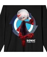 Sonic the Hedgehog Men's Frontiers Mysterious Sage Crew Neck Long Sleeve Black Youth Tee