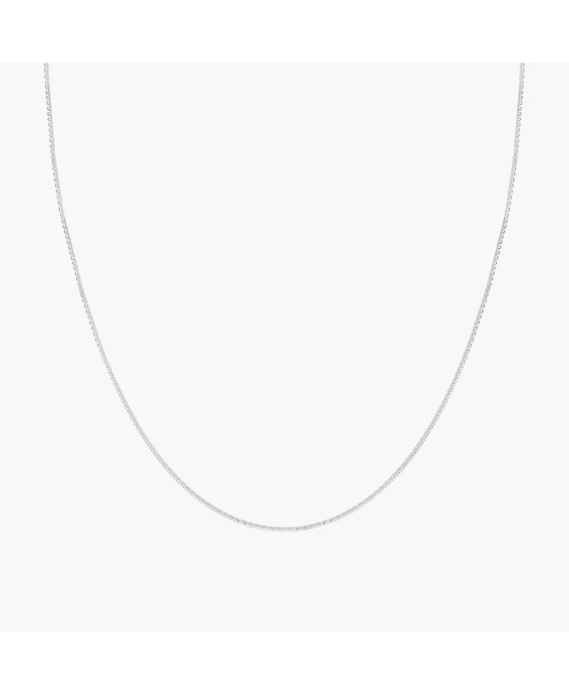 Bearfruit Jewelry Sterling Silver Lydia Basic Box Chain Necklace, 15"-16"