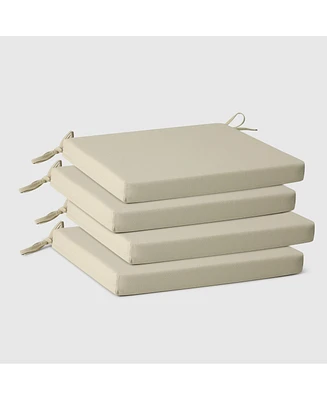 WestinTrends Outdoor Patio Kitchen Dining Chair Square Seat Cushions Set of 4, 18" x
