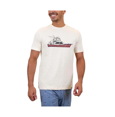 Mountain and Isles Men's Fishing Boat Graphic T-Shirt