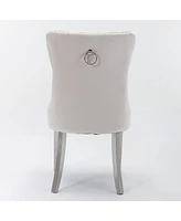 Streamdale Furniture Contemporary Velvet Dining Chairs