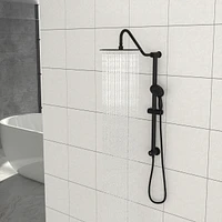 Streamdale Furniture Matte Black 10" Shower System with 5 Function Hand Shower