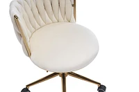 Streamdale Furniture Adjustable Swivel Office Desk Chair - Beige