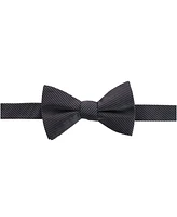 Trafalgar Men's Leyton Diagonal Lined Tone on Tone Silk Bow Tie