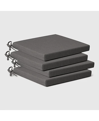 WestinTrends Outdoor Patio Kitchen Dining Chair Square Seat Cushions Set of 4, 18" x 18"
