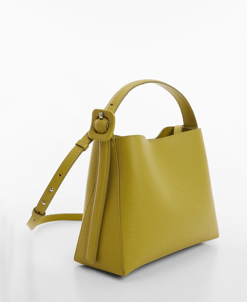 Mango Women's Buckle Detail Shopper Bag