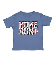 Sweet Wink Little and Big Boys Home Run Patch Short Sleeve T-Shirt