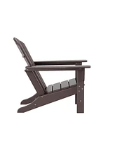 All-Weather Contoured Outdoor Poly Adirondack Chair (Set of 2)