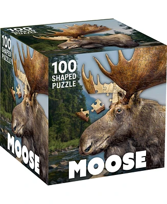 Masterpieces Moose 100 Piece Shaped Jigsaw Puzzle