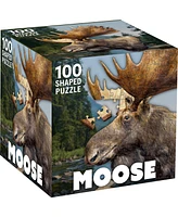 Masterpieces Moose 100 Piece Shaped Jigsaw Puzzle