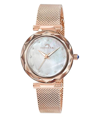 Porsamo Bleu Hazel Stainless Steel Rose Tone Women's Watch 1271CHAS - Rose