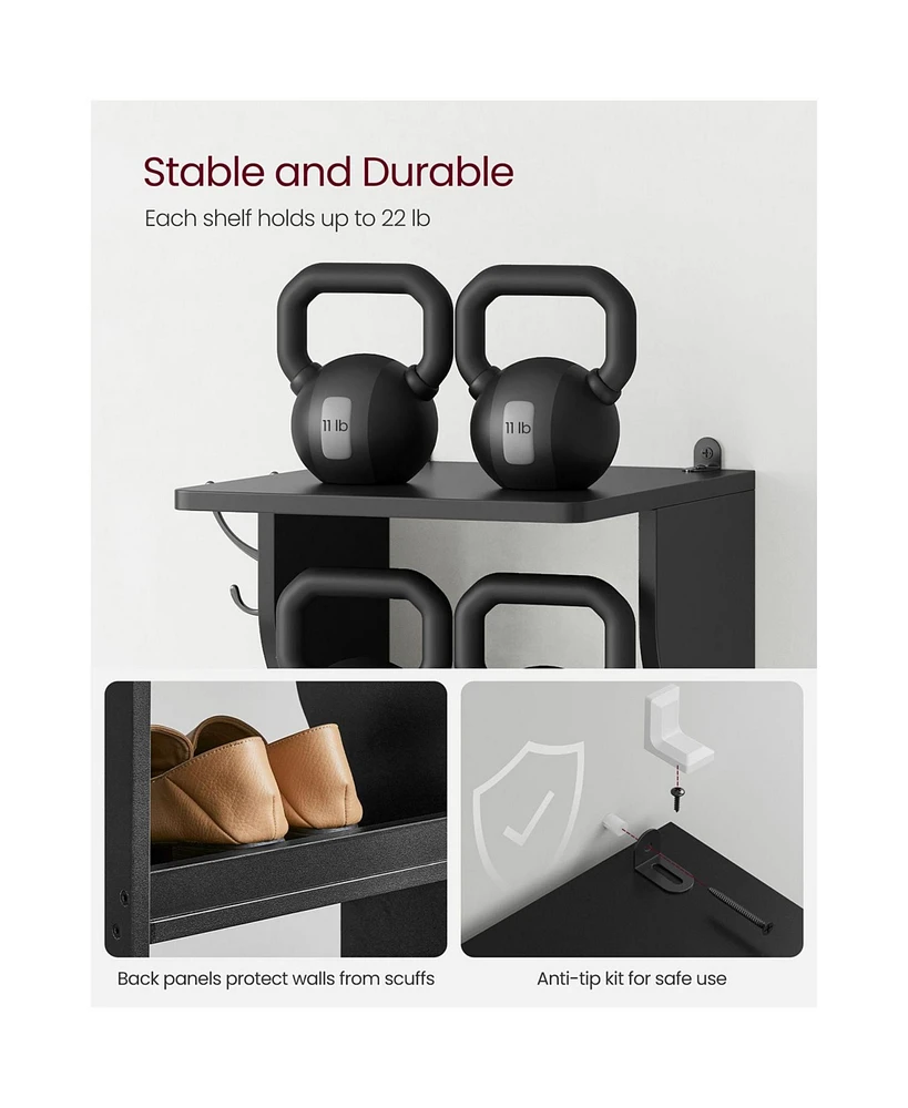 Slickblue 6-Tier Slim Corner Shoe Storage Rack