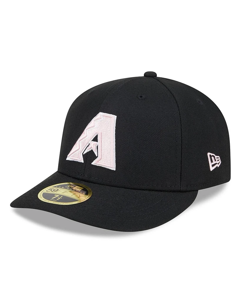 New Era Men's Black Arizona Diamondbacks 2024 Mother's Day Low Profile 59FIFTY Fitted Hat