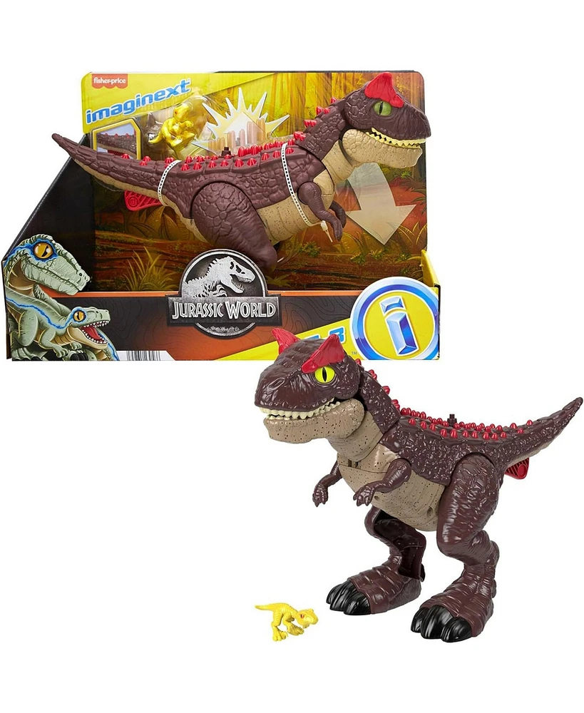 Fisher Price Imaginext Jurassic World Spike Strike Carnotaurus Figure Set