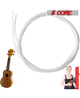 5 Core Ukulele Strings Nylon w Deep Bright Tone Consistent Feel Reliable Durability Uku String Uks 1SET (4PCS)