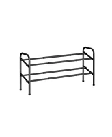 Slickblue Expandable Shoe Rack, Metal Shelf Storage, Adjustable Organizer for 8-20 Pairs of Shoes