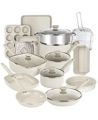 Granitestone Desert Collection 20-Piece Cookware Set