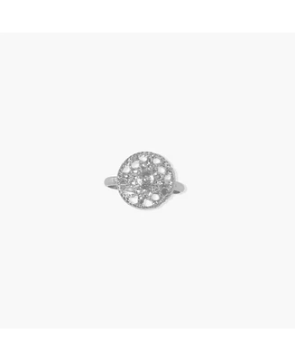 sanctuaire Dainty Filigree Ring Silver