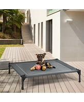 Sugift Portable Elevated Outdoor Pet Bed with Removable Canopy Shade