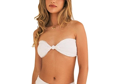 Dippin' Daisy's Women's Bunny Knotted Bandeau Bikini Top