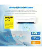 Vebreda Sugift 9000 Btu 17 SEER2 208-230V Ductless Mini Split Air Conditioner and Heater