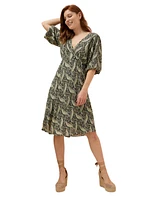 FatFace Women's Padra Paisley Dress