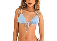 Dippin' Daisy's Women's Ellie Tie Front Triangle Bikini Top