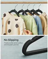 Slickblue Hangers for Closet with Hooks, Premium Velvet Hangers, Non-Slip 50 Pieces