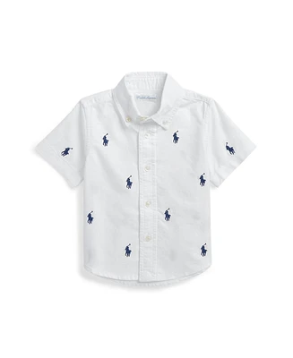 Polo Ralph Lauren Baby Boys Pony Oxford Short-Sleeve Shirt