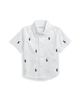 Polo Ralph Lauren Baby Boys Pony Oxford Short-Sleeve Shirt