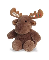 Aurora Small Merry Christmoose Just Sayin' Festive Plush Toy Brown 7.5"