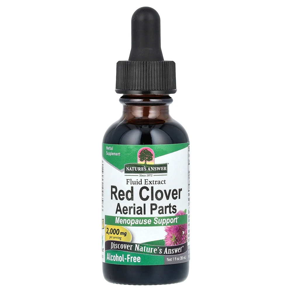 Nature's Answer Red Clover Aerial Parts Fluid Extract Alcohol-Free 2 000 mg - 1 fl oz - Assorted Pre