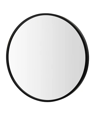 Sugift 16-inch Round Wall Mirror with Aluminum Alloy Frame