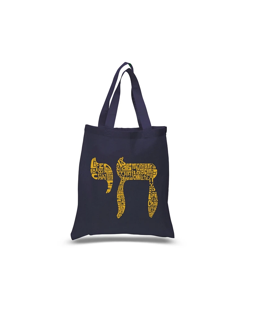 La Pop Art Chai - Small Word Art Tote Bag