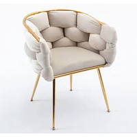 Modern Luxury Velvet Single Sofa Chair Set for Lazy Person