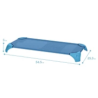 ECR4Kids Girls Stackable Cozy Cot with Storage, Sand, 6-Pack