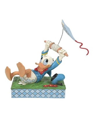 Enesco Disney Traditions A Flying Duck Donald With Kite Decorative Figurine 6014314